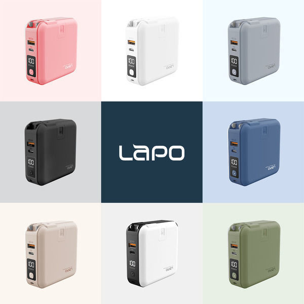 圖片 【LaPO】WT-03CM 10000mAh 22.5W 雙孔輸出多功能無線充行動電源(自帶線/無線/磁吸)